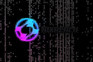 Vixtech logo featuring a blue and magenta gradient sphere with geometric segments on a dark digital background